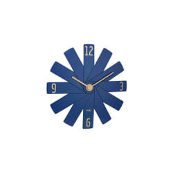 Horloge murale Tfa Dostmann 60.3020.06 à quartz 400 mm x 37 mm x 400 mm bleu, bleu nuit mécanisme dhorloge silencieux