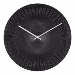 TFA-Dostmann 60.3520.01, Mur, Horloge atomique, Rond, Noir, Plastique, Adultes