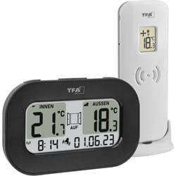 Tfa Dostmann - Funk-Thermometer cool@home Thermomètre numérique radiopiloté noir 30.3046.01