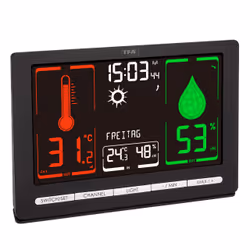 TFA-Dostmann Meteochrome Noir Batterie