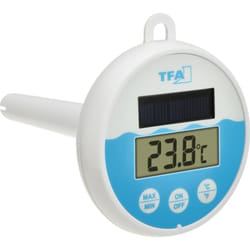 Digitales Solar-Poolthermometer Thermomètre de piscine blanc, turquoise 30.1068.02 - Tfa Dostmann