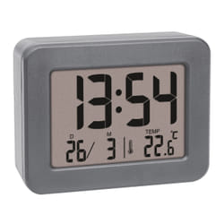 TFA-Dostmann 60.2044.10 réveille-matin Réveil à quartz Gris