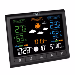TFA-Dostmann 35.1171.01 station météo numérique Noir LED Batterie