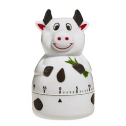 TFA-Dostmann Cow Minuteur mécanique de cuisine Noir, Blanc