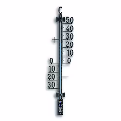 TFA-Dostmann 12.5000, Thermomètre liquide, Extérieure, Noir, Métal, Mur, °C