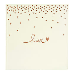 Goldbuch Raining Hearts album photo et protège-page Beige 60 feuilles Reliure à l'anglaise