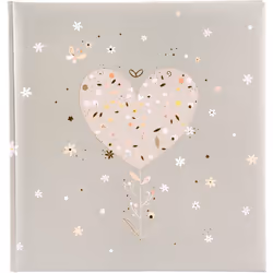 Goldbuch Elegant Hearts, Beige, Rose, 60 feuilles, 300 mm, 310 mm