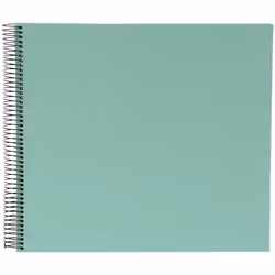 Goldbuch Bella Vista, Couleur aqua, 40 feuilles, Reliure spiralée, Polyuréthane, Papier, Noir, 350 mm