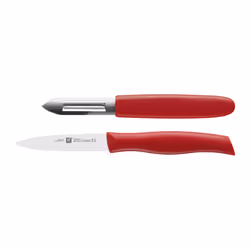 ZWILLING TWIN Grip, Jeu de couteaux, Acier inoxydable, Plastique, Acier inoxydable, Rouge, 2 pièce(s)