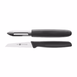 ZWILLING 35211-001-0, Jeu de couteaux, Acier inoxydable, Plastique, Acier inoxydable, Noir, 2 pièce(s)