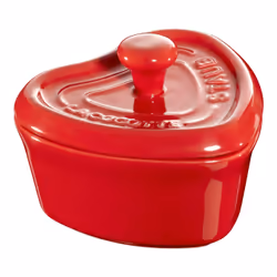 Staub Ceramique, Ramequin de cuisson, Cœur, Vitrocéramique, Vitrocéramique, Rouge, émail