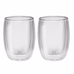 ZWILLING 39500-076, Transparent, Verre borosilicate, Rond, 2 pièce(s), Claire, 200 ml
