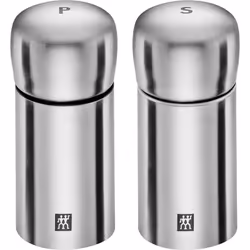 ZWILLING 39500-025-0, Ensemble de poivrière et salière, Acier inoxydable, Acrylonitrile-Butadiène-Styrène (ABS), Vitrocéramiq ...