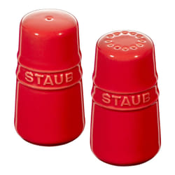 Staub Ceramique Cerise Ensemble moulins à sel et poivre