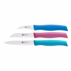ZWILLING 38099-004-0, Jeu de couteaux, Acier inoxydable, Plastique, Argent, Multicolore, Ergonomique