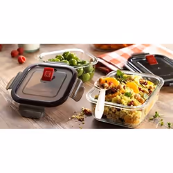 ZWILLING 39506-005-0 gamelle Boîte de rangement alimentaire 0,5 L Verre Gris, Transparent 1 pièce(s)