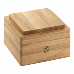 ZWILLING Bamboo Storage Jar, Boîte universelle, 325 L, Bois, Marron, Couvercle amovible, Carré