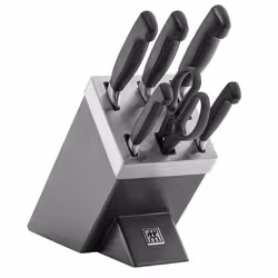 ZWILLING 35145-007-0, Jeu de couteaux, Acier inoxydable, Plastique, Acier inoxydable, Noir, 2,59 kg