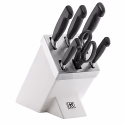 ZWILLING 35148-207-0, Jeu de couteaux, Acier inoxydable, Plastique, Acier inoxydable, Noir, 2,66 kg