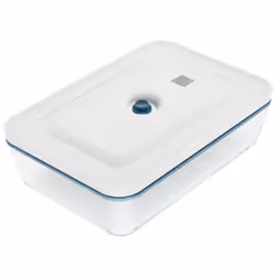 ZWILLING Fresh & Save, contenant, Rectangulaire, 2,2 L, Transparent, Blanc, Verre, -18 - 180 °C