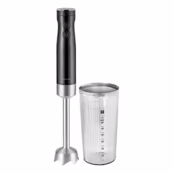 ZWILLING ENFINIGY HAND BLENDER BLACK, Mélangeur par immersion, 0,6 L, Fonction d'impulsion, 1,2 m, 800 W, Noir, Acier inoxyda ...
