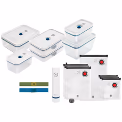 ZWILLING 36815-016-0, Bleu, Blanc, Étanchéité sous vide, Boutons, Bisphénol A (BPA), 1100 ml, Plastique