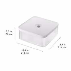 ZWILLING 1025129 boîte hermétique alimentaire Carré contenant Transparent, Blanc 1 pièce(s) - Vue supplémentaire 2