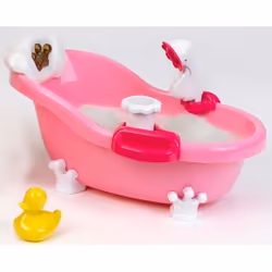 Theo Klein Princess Coralie - Baignoire Av. Fonctions Mousse, Sons, Lumière, Rose