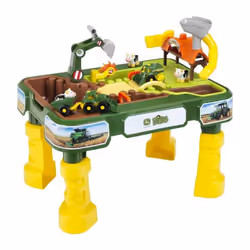 Theo Klein John Deere Farm - Table de jeu sable et eau 2en1, Bac à sable et bac d'eau, Extérieure, 1,5 an(s), Vert, Jaune