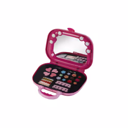 Theo Klein Princess Coralie - Mallette Maquillage, G.M., Ensemble maquillage et coiffure pour poupée, 3 an(s), Effets lumineu ...