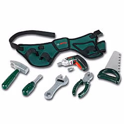Theo Klein Ceinture outils Bosch, Etabli jouet, Vert, Métallique, Plastique