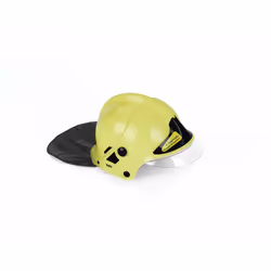 Theo Klein Casque de pompier F1 avec visière, phosphorescent, Chapeau de déguisement, Enfant, 3 an(s), Noir, Jaune, 200 mm, 2 ...
