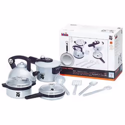 Theo Klein Wmf - Ensemble Cuisson En Plastique, Gm, Fille, Noir, Argent