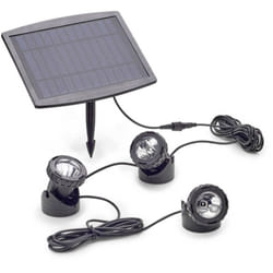 Pontec - 77939 Eclairage pour étang jeu de 3 led 0.5 w noir