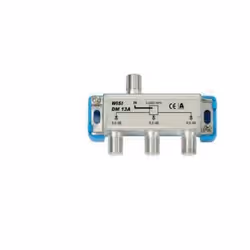 Wisi DM13A, Diviseur de câbles, 5 - 2400 MHz, Bleu, Argent, 18 dB, 74 mm, 18 mm
