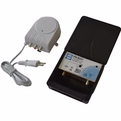 Kit Amplificateur de Mât LTE WISI VM 8351 - 1 Entrée UHF Gain 35 dB 2 Sorties TV