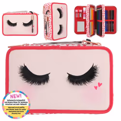 Depesche 411481 trousse à crayons Bac à stylos Polyester, Polyuréthane Rose