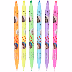 Depesche 0011383 stylo-feutre Fin Bleu, Vert, Orange, Rose, Violet, Jaune 1 pièce(s)