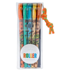 Depesche Stifte-Set Dino World Stylos à encre gel avec bouchon Bleu, Bronze, Or, Vert, Orange 5 pièce(s)