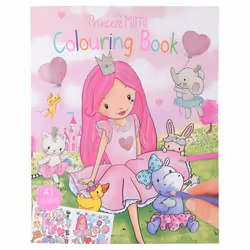 Depesche Princess Mimi Colouring Book, Fille, Autocollants inclus, Livre/album de coloriage