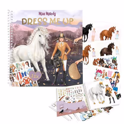 Livre dautocollants - DEPESCHE - Miss Melody Dress Me Up - Rose - Pour Enfant 6 ans et plus