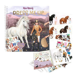 Livre dautocollants - DEPESCHE - Miss Melody Dress Me Up - Rose - Pour Enfant 6 ans et plus