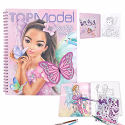 Depesche Livre de coloriage TOPModel avec paillettes FAIRY LOVE, Fille