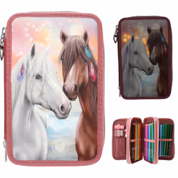 Miss Melody LED Bac à stylos Nylon, Papier, Polyester, Silicone, Zinc Multicolore
