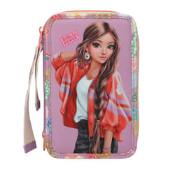 TOPModel GIRL POWER Bac à stylos Polyester, Zinc, Papier, Métal, Nylon Multicolore