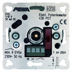 PEHA D 430 POT O.A., Variateur, A monter, Métallique, 250 V, 50 Hz