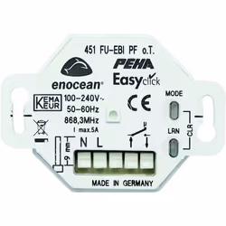 PEHA D 451 FU-EBI PF O.T., Sans fil, EnOcean, Blanc, 868.3 MHz, -20 - 40 °C, IP20