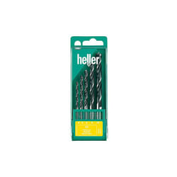 Kit meches a bois 3 pointes Heller cv, 5 pieces d : 4/5/6/8/10 mm