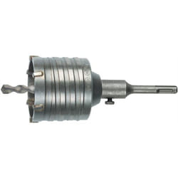 Heller - Trépan à percussion d. nominal 68 mm longueur totale 120 mm pour prises tige SDS-Plus