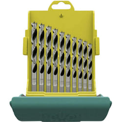 Heller - Tools 28708 1 Jeu de forets pour le bois 10 pièces 3 mm, 4 mm, 5 mm, 6 mm, 7 mm, 8 mm, 9 mm, 10 mm, 11 mm, 12 mm tige cylindrique 1 set